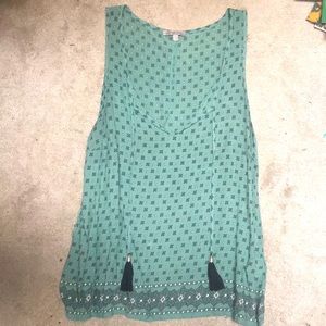 Charlotte Russe large bohemian style tank top